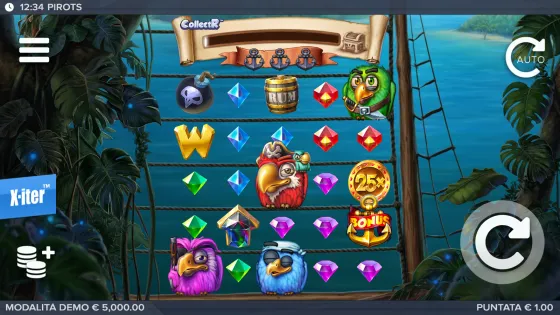 Screenshot della demo di Pirots