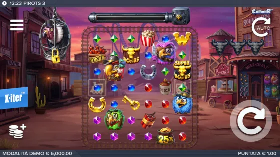 Screenshot della demo di Pirots 3